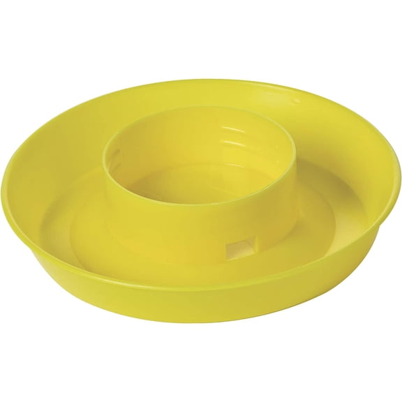 LITTLE GIANT SCREW-ON POULTRY WATERER BASE YELLOW 1 QUART