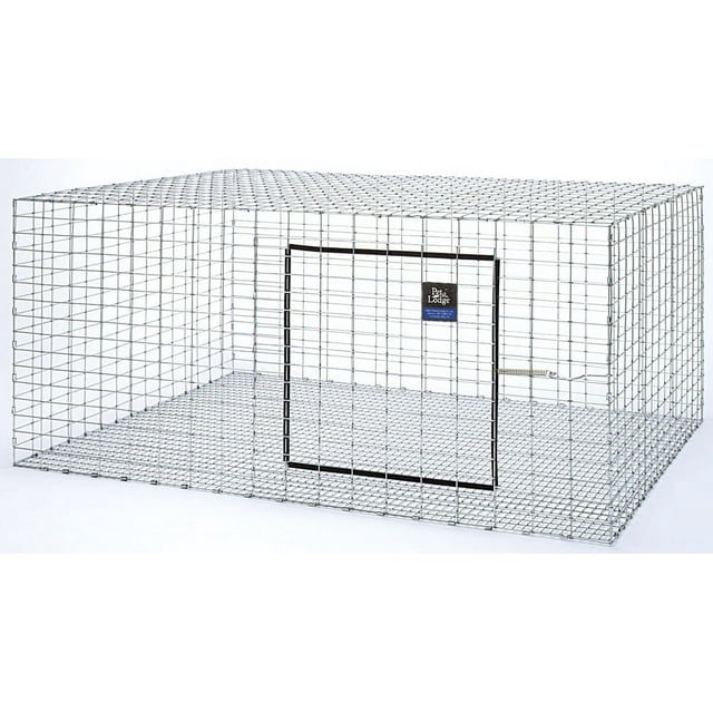 LITTLE GIANT Wire Rabbit Hutch Pet Lodge Heavy Duty Galvanized Rabbit Home, Easy to Assemble