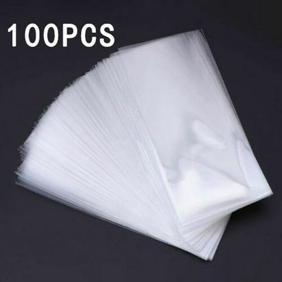 LITTLE HOME 100 Pieces Clear Paper Money Holder with Storage Case, Bill Protector Slab Holder, Album Banknotes Currency Collection Sleeves Protector Bag