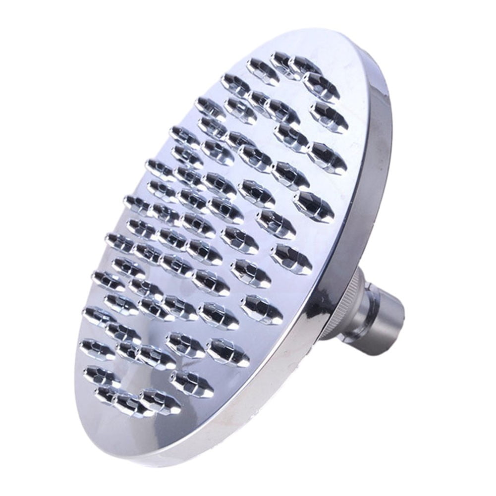 LITTLE HOME 6-Inch Round Bathroom Shower Head Fixed Rain Shower Ceiling Mount with Swivel Function Easy-Clean Chrome Finish 150mm Diameter ABS Material