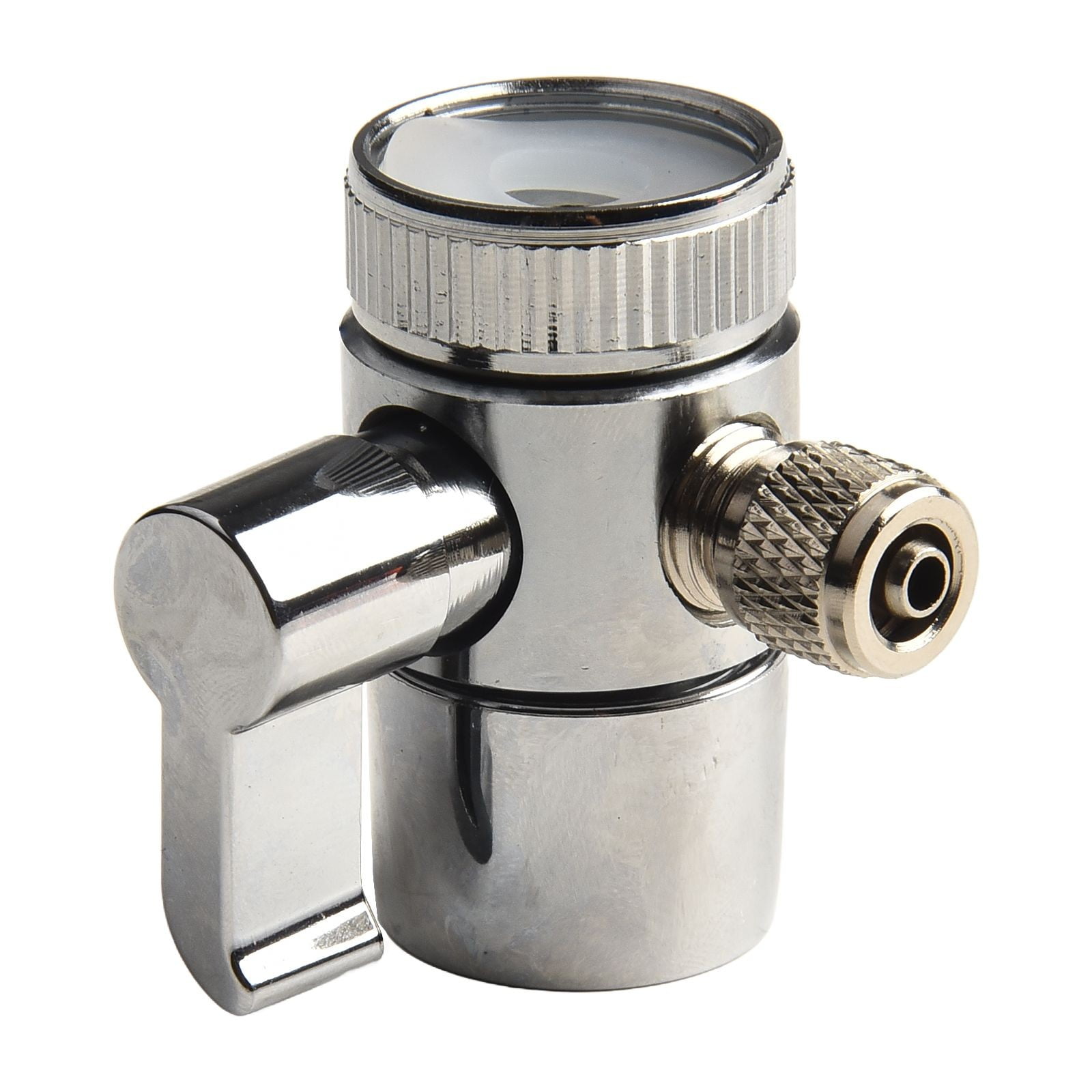 LITTLE HOME Brass Faucet Diverter Valve M22 Thread 1/4\" RO Tubing Outlet Above Counter Water ...