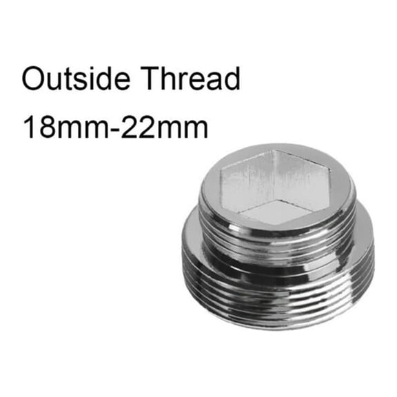 LITTLE HOME Brass Tap Aerator Connector Kitchen Faucet Water Saving Adaptor Outside Thread 16mm-28mm to 22mm Chrome Plated Easy Install for Home Office
