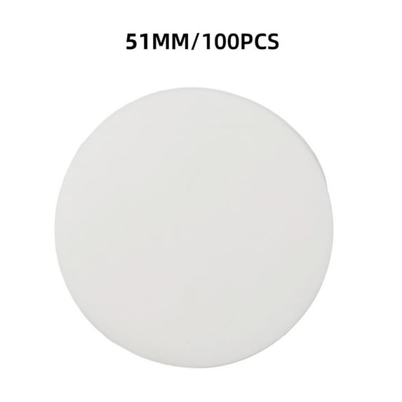 LITTLE HOME Coffee Filter Papers 100 Pcs 51mm Espresso Maker Accessories Powder Bowl Filters Replacement for Coffee Machines Raw Wood Pulp White
