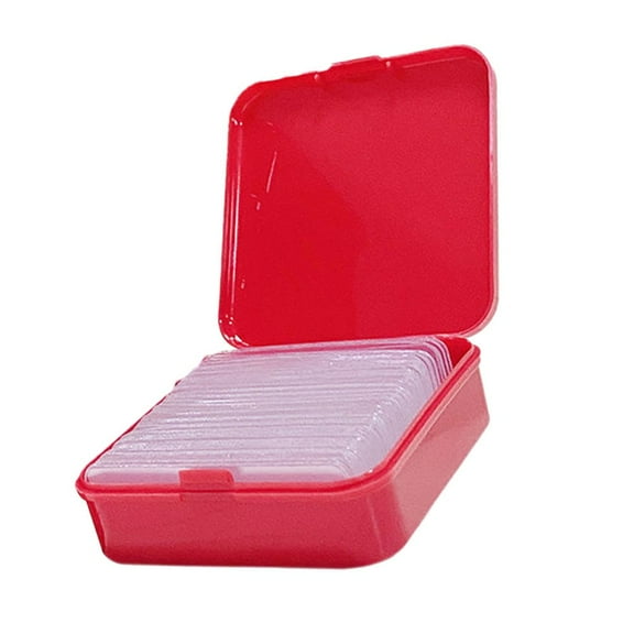 LITTLE HOME Double-Sided Tape 60 Pieces Strong Adhesive Removable Clear Mounting Strips for Hanging Pictures Photos Posters Carpets Crafts Home Office 1.4 x 0.4 Inch