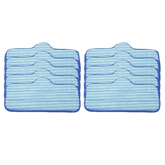 LITTLE HOME Microfiber Mop Cloths for Dupray Neat Steam Cleaner - Replacement Accessories, Reusable Cleaning Pads, Efficient Dirt Trapping, Multi-Surface Use, Easy Attachment, 10 Pack, Blue
