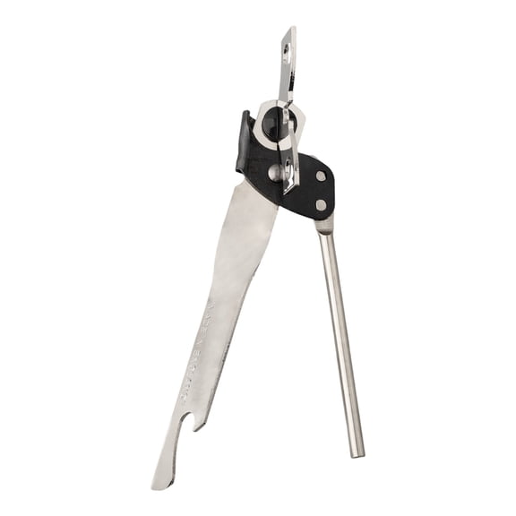 LITTLE HOME Stainless Steel Can Opener Manual Kitchen Tool - Classic Traditional Design Easy to Use Multifunctional Bottle Opener for Home Camping Sliver 15x5.8cm