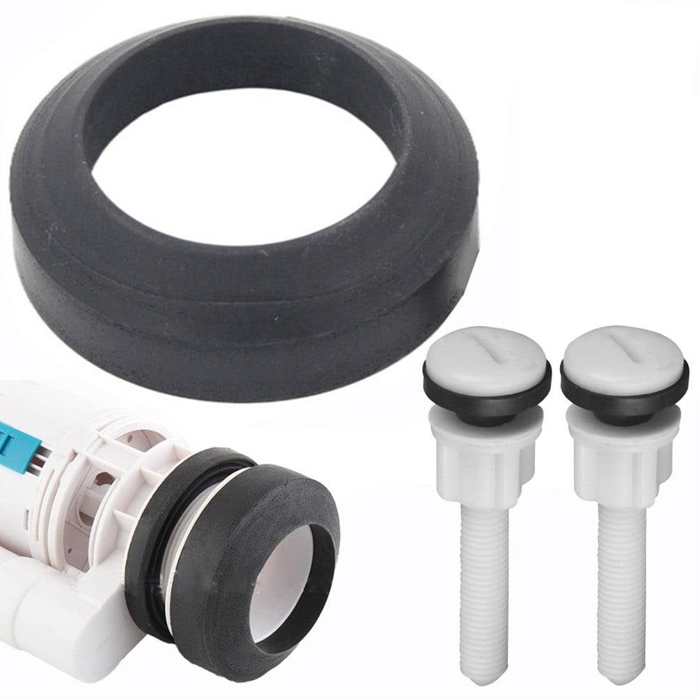 LITTLE HOME Toilet Cistern Seal Pan Rubber Washer Set with Close Coupling Bolts and Nuts ...