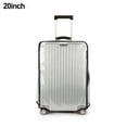 thumbnail image 1 of LITTLE HOME Transparent PVC Luggage Cover Waterproof Suitcase Protector with Black Edges Easy Installation Washable Travel Bag for 20 Inch Luggage, 1 of 10