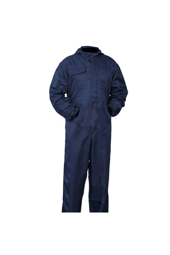 Waterproof Men's Workwear Jumpsuit Long Sleeve Hooded Coveralls Wear-Resistant Auto Repair Uniform Multifunctional Dust-Proof Suit with Multiple Pockets for Storage Handling