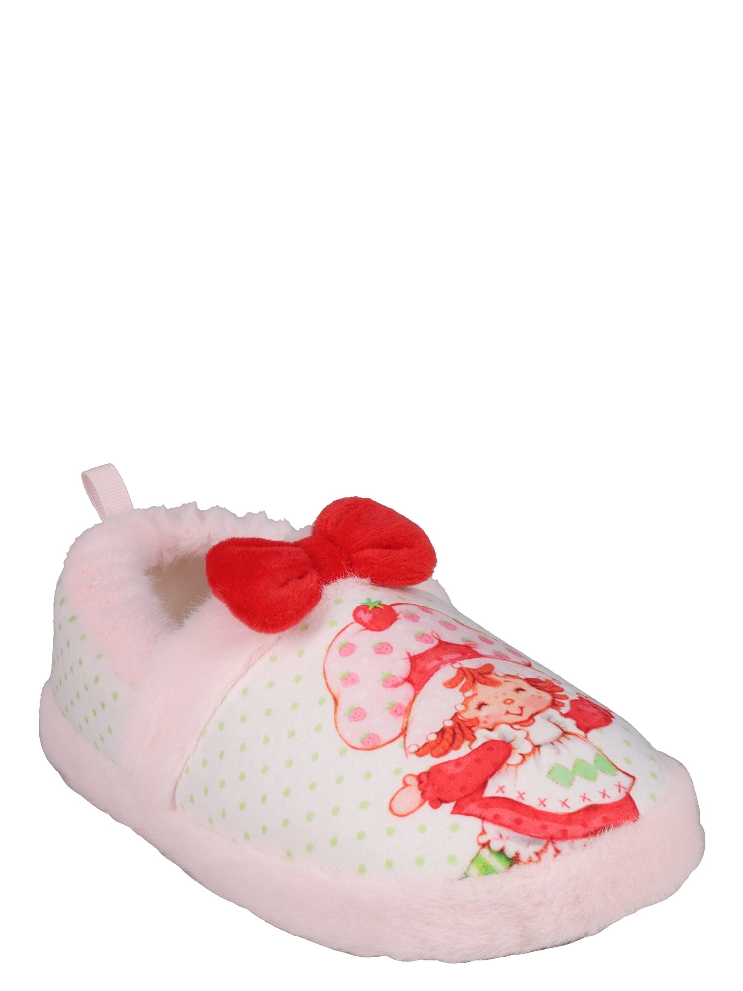 Toddler and Little Kids Strawberry Shortcake Fuzzy Slippers