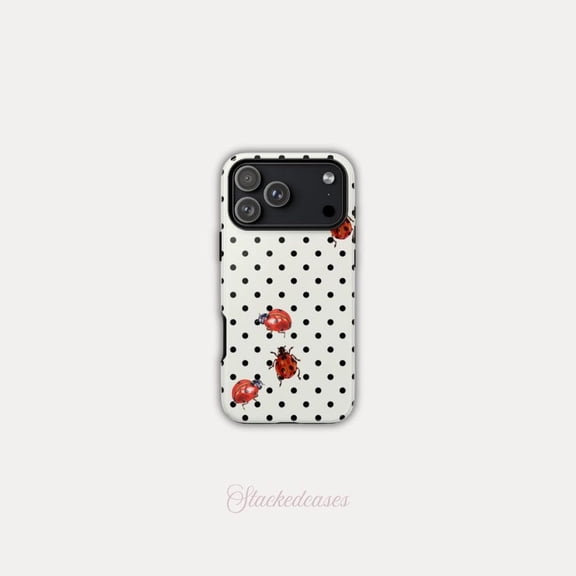 LITTLE LADY BUGS Protective Phone Case for iPhone 11 12 13 14 15 16 17 Pro Max