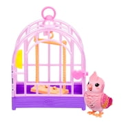 Little Live Pets - Lil' Bird & Bird Cage Rosie, 20 + Sounds, and Reacts to Touch, Ages 5+