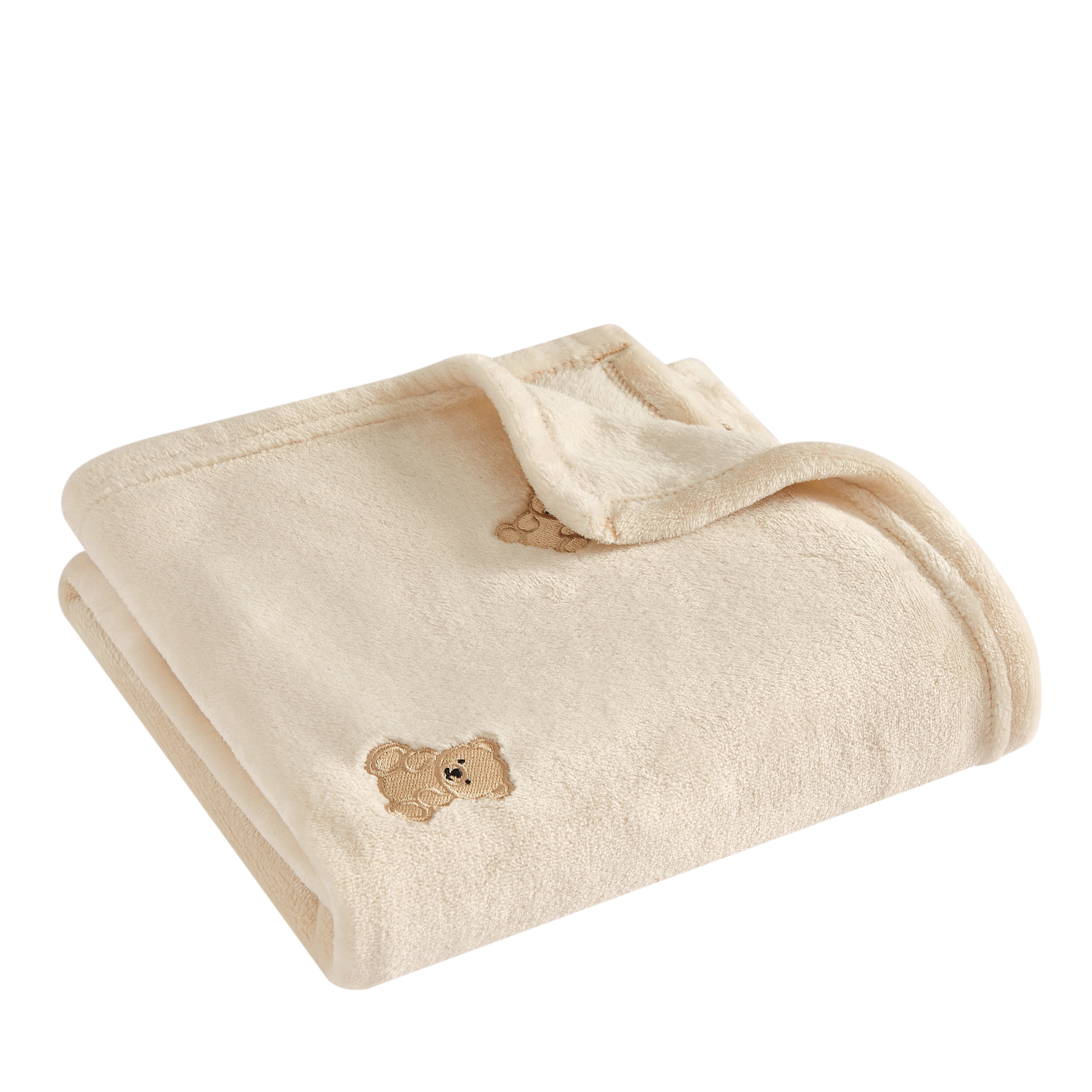 Little Nest Bears Plush Baby Blanket 30 x 40 Inch