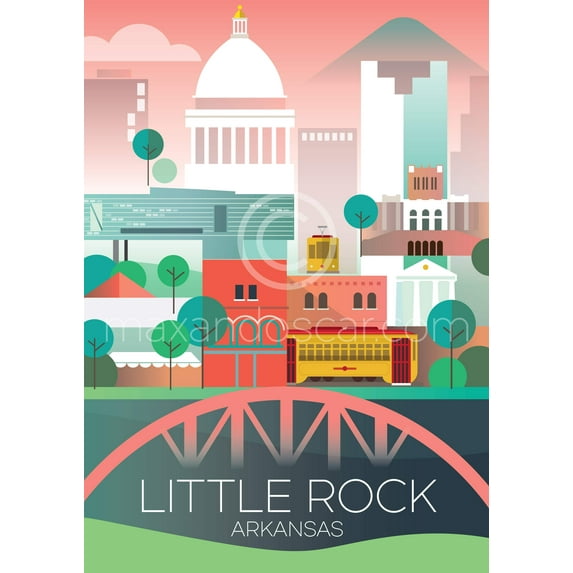 LITTLE ROCK, ARKANSAS PRINT