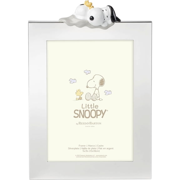 LITTLE SNOOPY Woodstock Silver 5x7 frame by Reed and Barton - 5x7