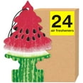 thumbnail image 1 of LITTLE TREES Air Fresheners Car Air Freshener. Hanging Tree Provides Long Lasting Scent for Auto or Home. Watermelon, 24 Air Fresheners, 1 of 5