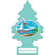 LITTLE TREES Car Air Freshener | Hanging Paper Tree for Home or Car | Bayside Breeze | 12 Pack