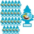 thumbnail image 1 of LITTLE TREES Car Air Freshener, Hanging Paper Tree for Home or Car, Caribbean Colada, 24 Pack, 1 of 3