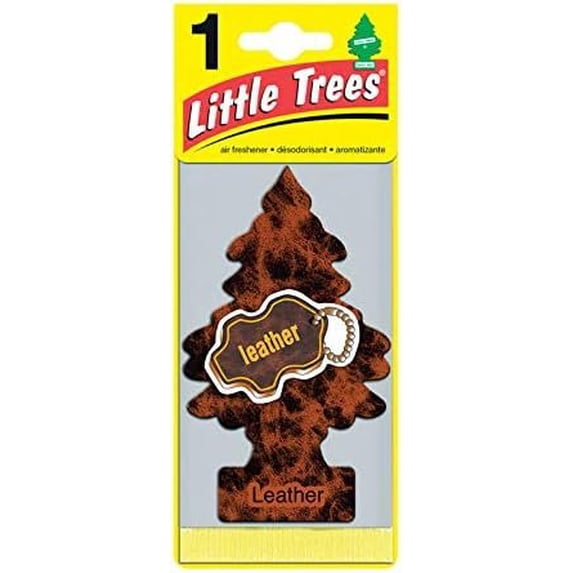LITTLE TREES Car Air Freshener Hanging Paper Tree for Home or Car Leather 24 Pack