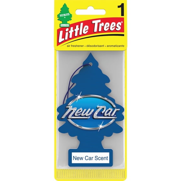 LITTLE TREES Car Air Freshener | Hanging Paper Tree for Home or Car | New Car Scent | 2 Pack