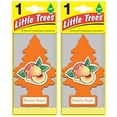 thumbnail image 1 of LITTLE TREES Car Air Freshener, Hanging Paper Tree for Home or Car, Peachy Peach- 2 Pack, 1 of 4