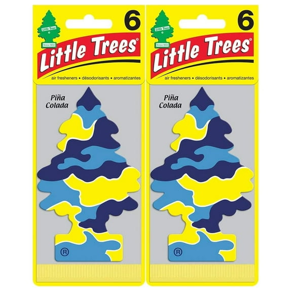 LITTLE TREES Car Air Freshener Hanging Tree, Pia Colada  (12 Pack)
