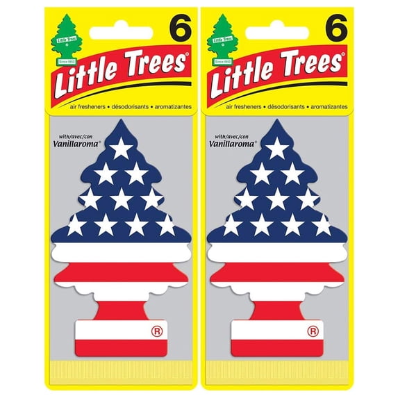 LITTLE TREES Car Air Freshener, Hanging Tree Provides Long Lasting Scent for Auto or Home I Vanilla Pride, 12-Packs