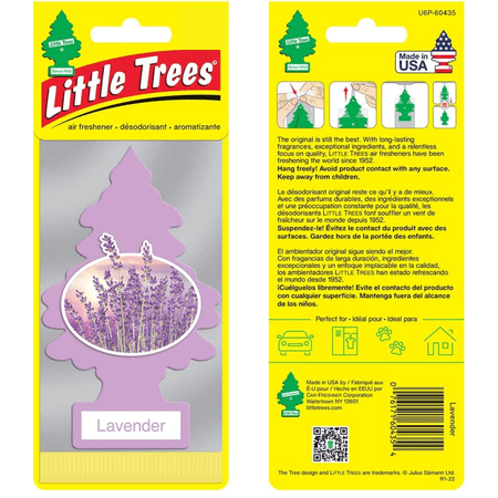 LITTLE TREES Car Air Freshener Hanging Tree Provides Long Lasting Scent for Auto or Home LAVENDER Scent, 24 count