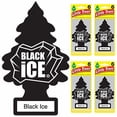 thumbnail image 1 of LITTLE TREES Car Air Freshener I Hanging Tree Provides Long Lasting Scent for Auto or Home I Black Ice, 24 count, (4) 6-packs, 1 of 3