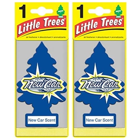 LITTLE TREES Car Air Freshener New Car Scent, 2 Packs