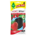 thumbnail image 1 of LITTLE TREES Car Air Freshener, Slip on Vent Blade - Strawberry, 4 Pack, 1 of 3