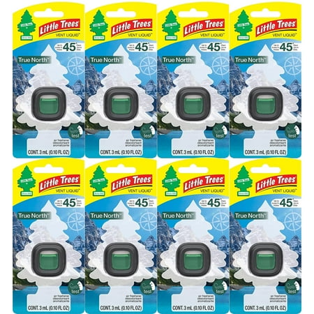 LITTLE TREES Car Air Freshener. Vent Liquid Provides Long-Lasting Scent for Auto or Home, 8-Pack
