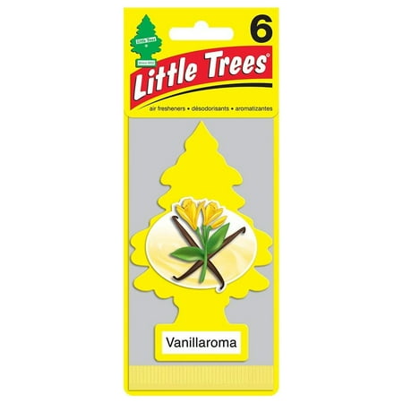 LITTLE TREES Long-Lasting Automotive Air Fresheners, Multicolor, 6 Count