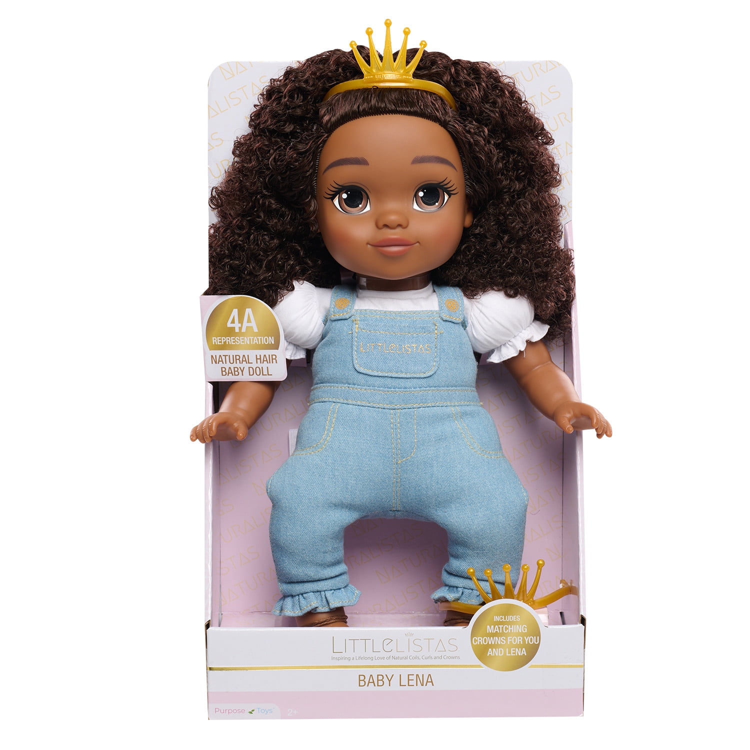 Naturalistas Lena, Brown – Poseable Baby Doll for Children Ages 3+