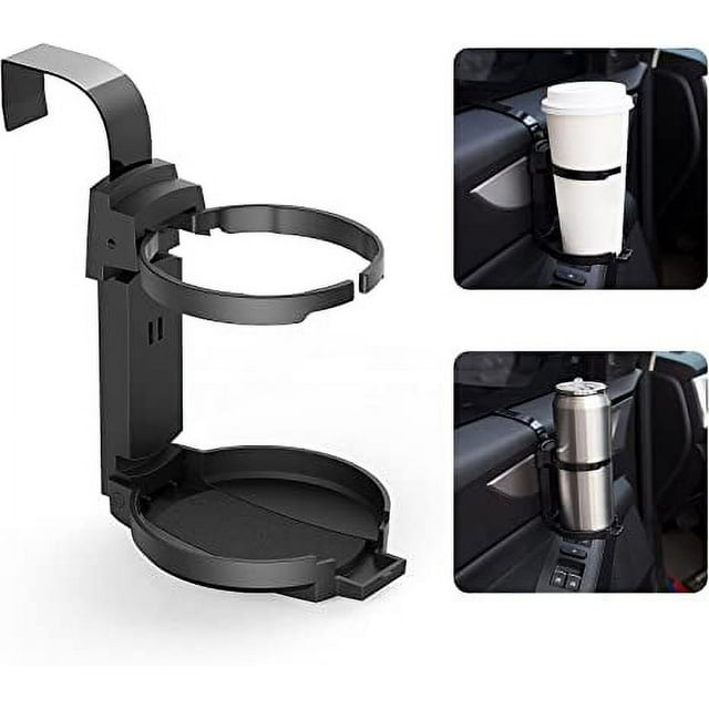 LITTLEMOLE Car Cup Holder, Vehicle Door Cup Holder, Adjustable Folding
