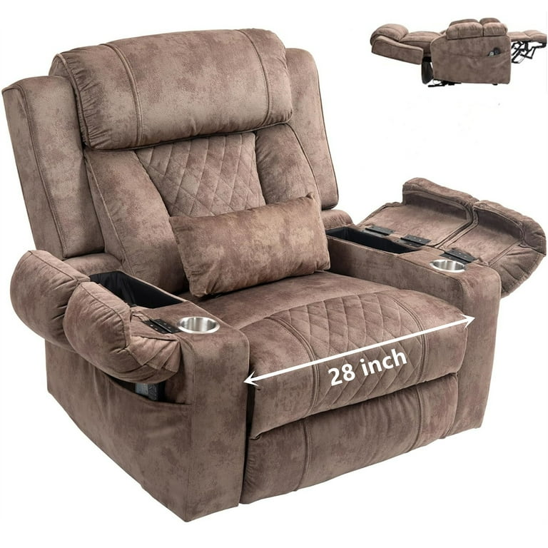 LITVZ 28 inch Extra Wide Power Lift Assist Recliner Chair for