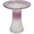 thumbnail image 1 of LITVZ Ceramic Bird Baths for Outdoors, 18.11" Tall and Wide Free Standing Pedestal Bird Bath Garden Backyard Decorative, Red Mushroom Sturdy Ground Ceramic Birdbath Bowl for Outside, 1 of 2