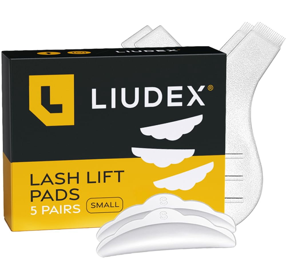 LIUDEX 10x Silikon-Wimpernlift-Schablonen + 2 Y-Kämme – Set Für Wimpernlifting Zu Hause Oder Im Salon