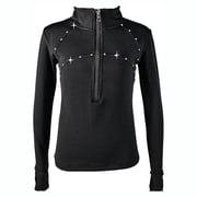 LIUHUO Customized Shiny Skating Training Jacket Diamond Embellished Fleece Top Premium Girls Women