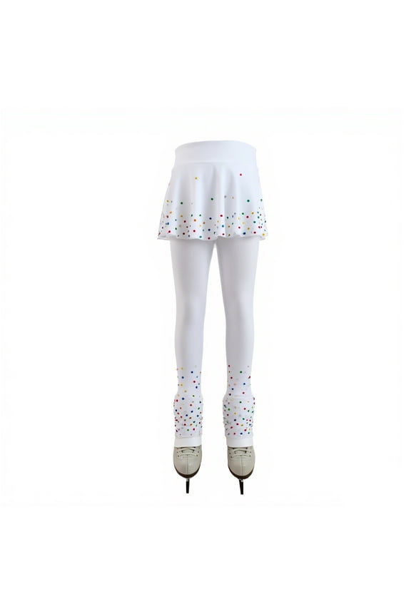 Figure Ice Skating Pants Training Leggings Fleece Suit Shiny Colored Diamond Girls Comfortable