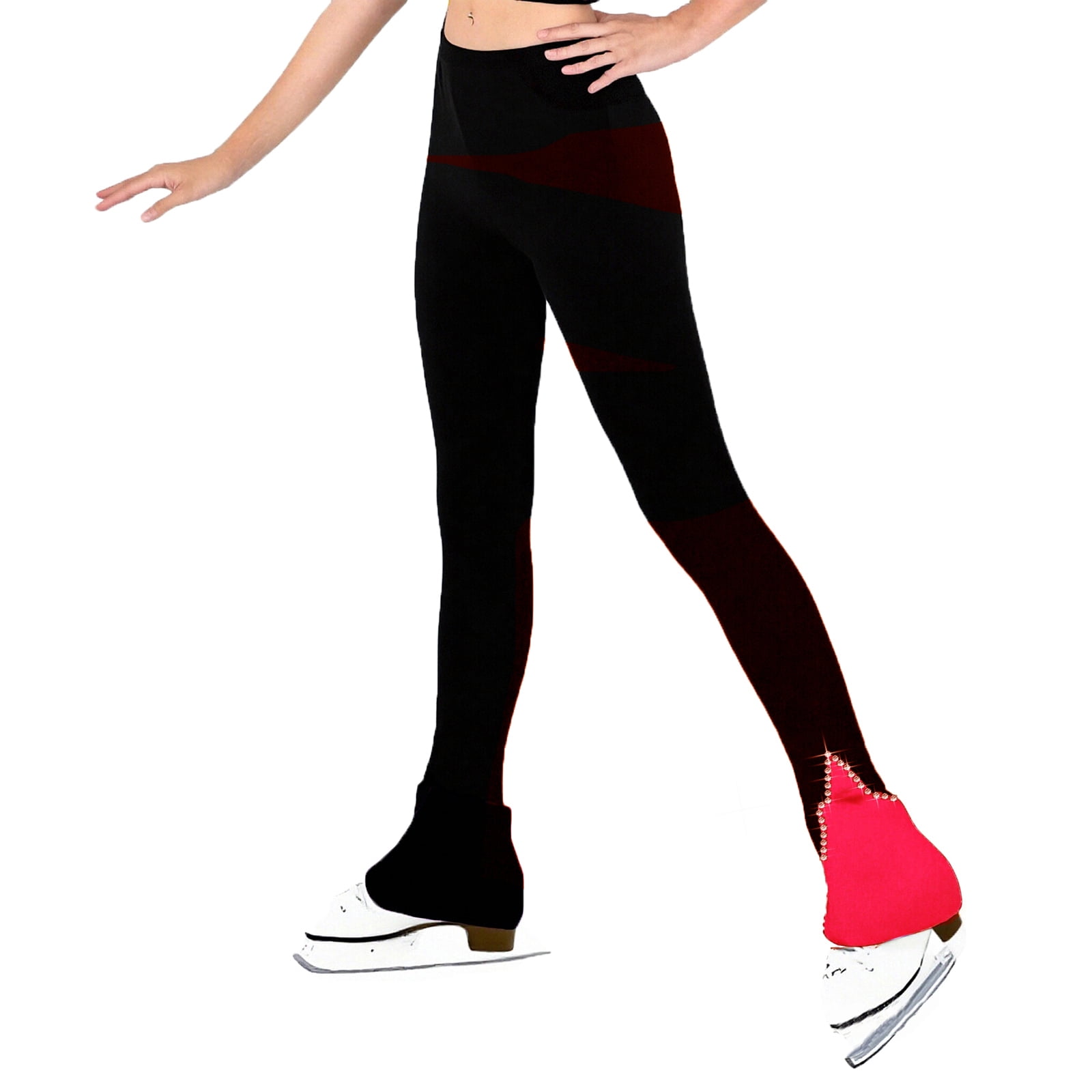 LIUHUO Figure Skating Pants Training Leggings Fleece Suit Girls Women ...