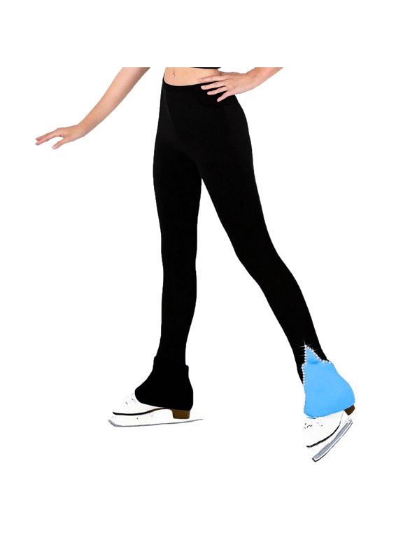 Figure Skating Pants Training Leggings Fleece Suit Girls Women Shiny Colored Diamond Comfortable