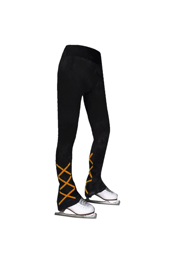 Ice Skating Pants Girls Women Stretchy Polyster Skate Trousers Fleece Skiing Training Leggings