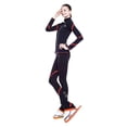 thumbnail image 1 of LIUHUO Ice Skating Pants Jackets Girls Women Soft Skate Coat Fleece Skiing Training Leggings, 1 of 8