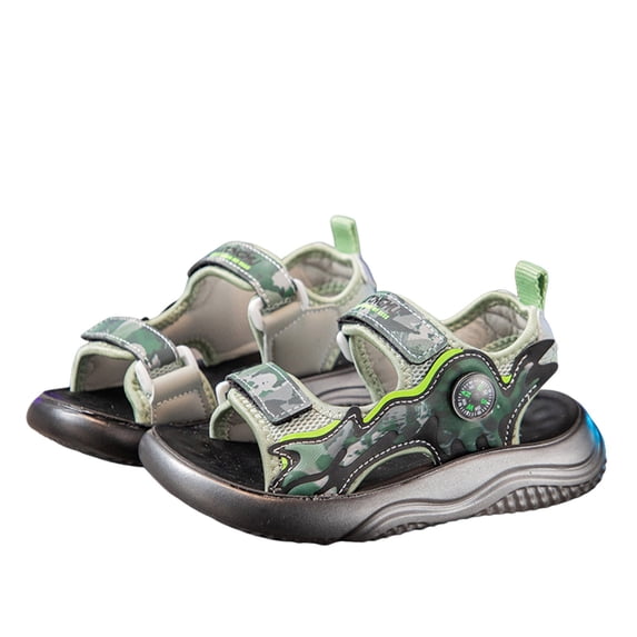 LIUJUNSHOP Boys Girls Fashion Athletic Summer Sports Sandals Kids Open-Toe Water Sandals Green 4-4.5 Years