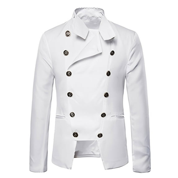 LIUJUNSHOP Business Men's Sport Coat Blazer Mens Retro Punk Gothic Double Wedding Suit Jacket Stage Performance Formal Attire