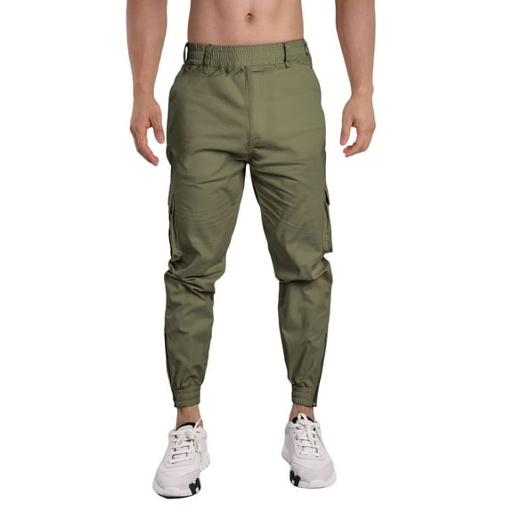 LIUJUNSHOP Casual Men's Cargo Pants Men's Cargo Pants Outdoor Training Sports Casual Daily Wear Stylish Utility Trousers with