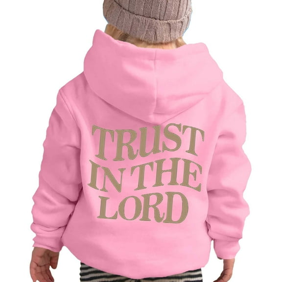 LIUJUNSHOP Hoodie Christian Hoodies for Women Preppy Letter Graphic Printed Comfy Casual Long Sleeve Pullover Sweatshirts Pink 5-6 Years
