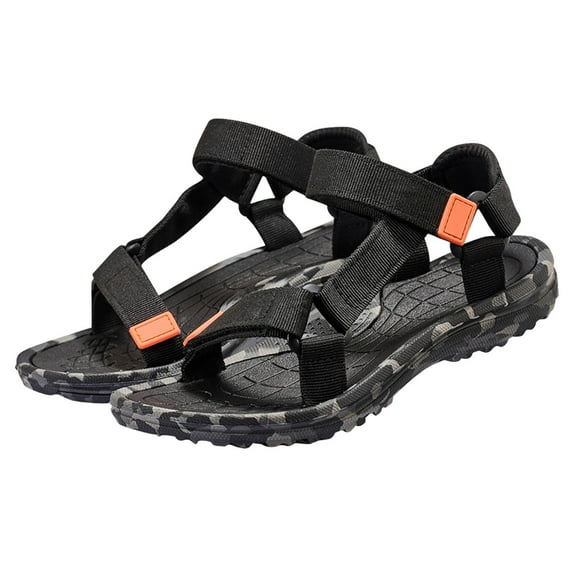 LIUJUNSHOP Kids Boys Walking Sandals Boys Breathable On Water Shoes Comfortable EVA Sandals For Outdoor Beach Sports Black 11-11.5 Years