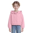 thumbnail image 1 of LIUJUNSHOP Kids Girls Lightweight Windbreaker Hoodies Jacket Kids Boys Waterproof Packable Raincoats for Outdoor Casual Full-Zip Pink 13-14 Years, 1 of 7